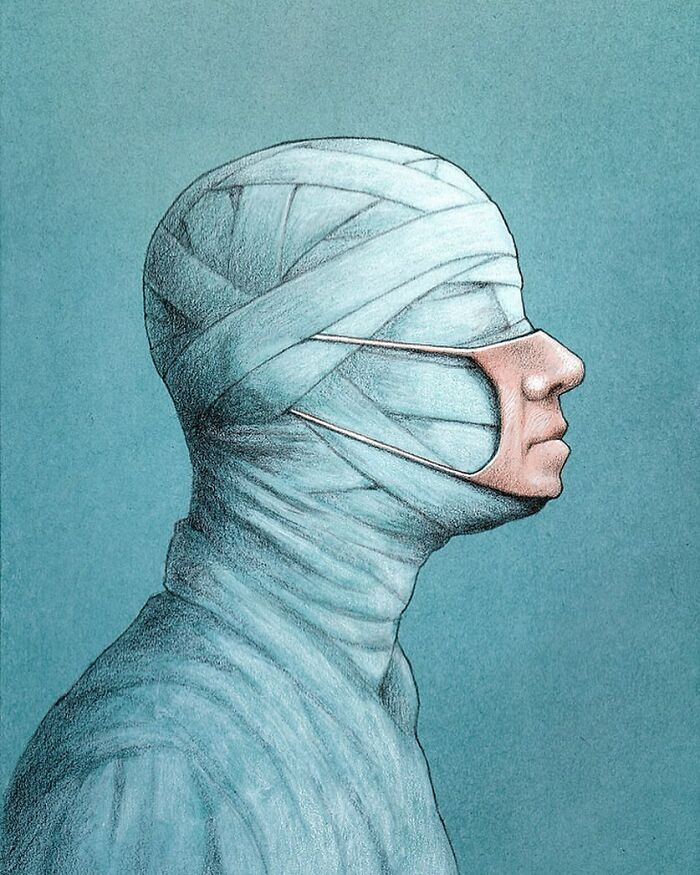95 New Illustrations By Artist Pawel Kuczynski Put Their Finger On The Wounds Of Today's Society