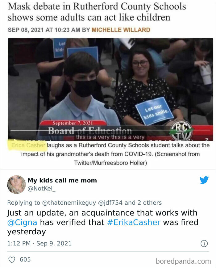 The Woman Who Laughed Has Been Fired