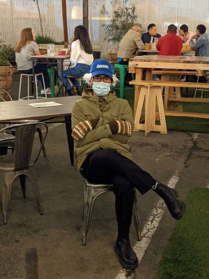 My Proudest Halloween Costume: Mittens Bernie