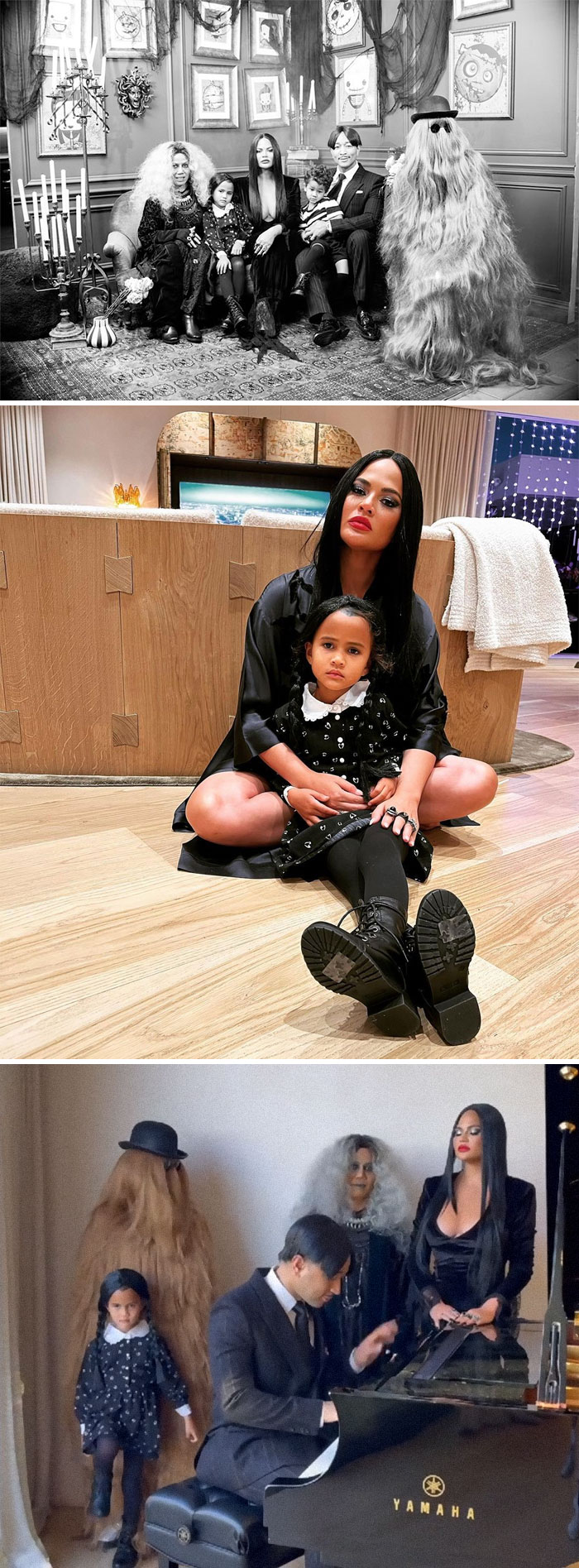 Chrissy Teigen And John Legend As Addams Family