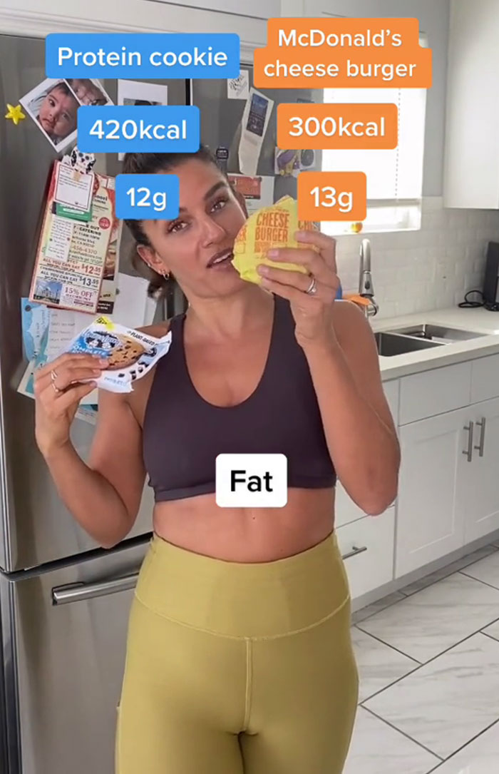 Personal Trainer Says A McDonald's Cheeseburger Is Healthier Than A Protein Cookie, Follows Up With Proof