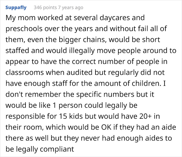 Mom Lists Reasons She Won't Put Her Daughter In Daycare