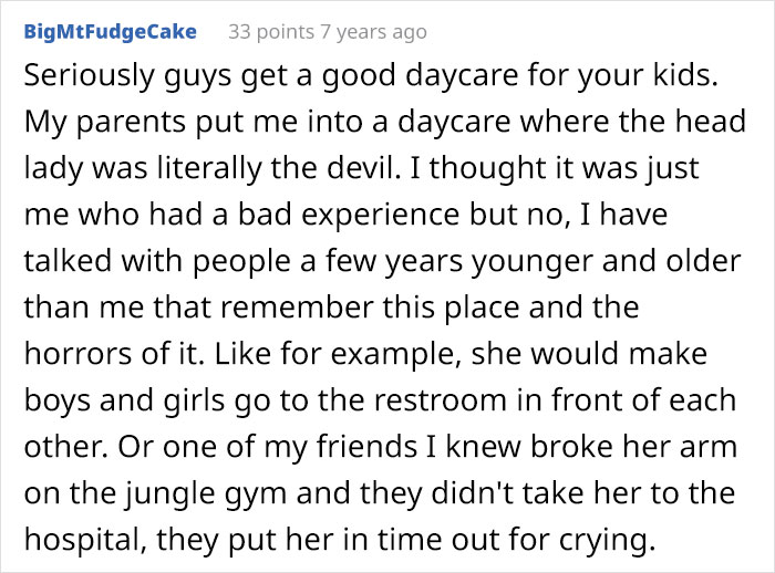 Mom Lists Reasons She Won't Put Her Daughter In Daycare