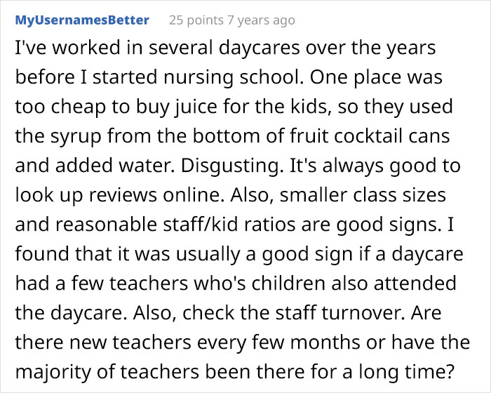 Mom Lists Reasons She Won't Put Her Daughter In Daycare