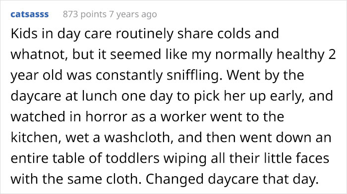 Mom Lists Reasons She Won't Put Her Daughter In Daycare
