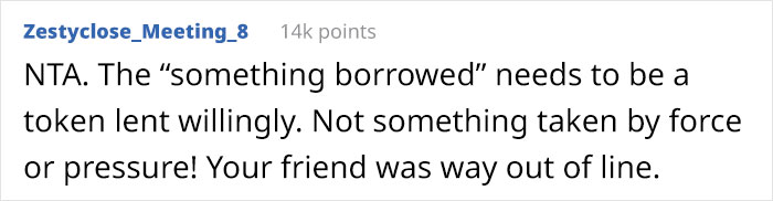 Bridesmaid Asks People Online For Their Take On If She Was Wrong For Refusing To Swap Necklaces With The Bride