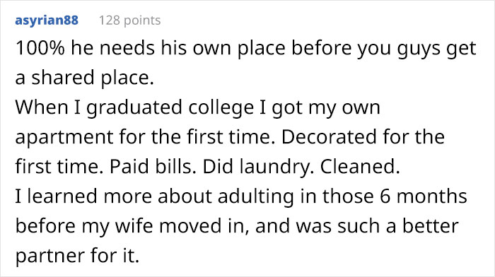 20 Y.O. Girlfriend Wants To Postpone Moving In With Her Boyfriend After Finding Out He’s Completely Clueless When It Comes To Basic Chores 20 Y.O. Girlfriend Wants To Postpone Moving In With Her Boyfriend After Finding Out He’s Completely Clueless When It Comes To Basic Chores