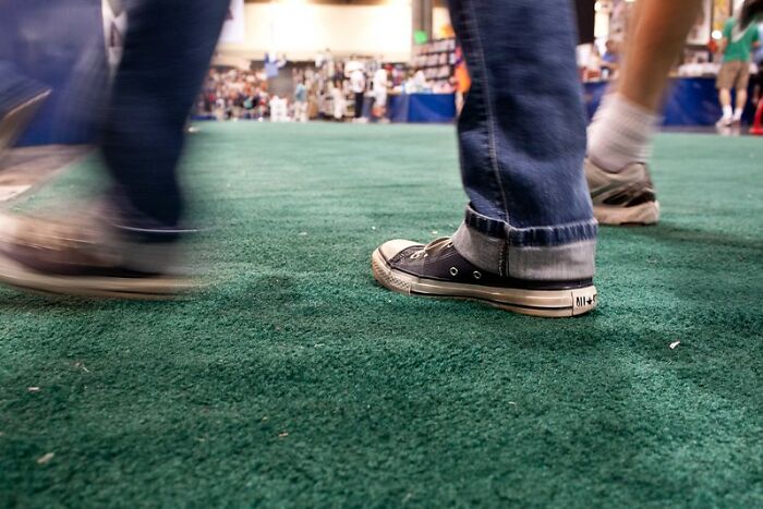 If Both Of Your Feet Are Not Touching The Ground, At Any Point, You Need To Try To Exit The Crowd