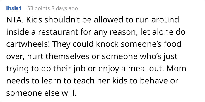 Woman Rebukes An Annoying Child For Touching Her Stuff At A Restaurant, Gets Confronted By His Mother