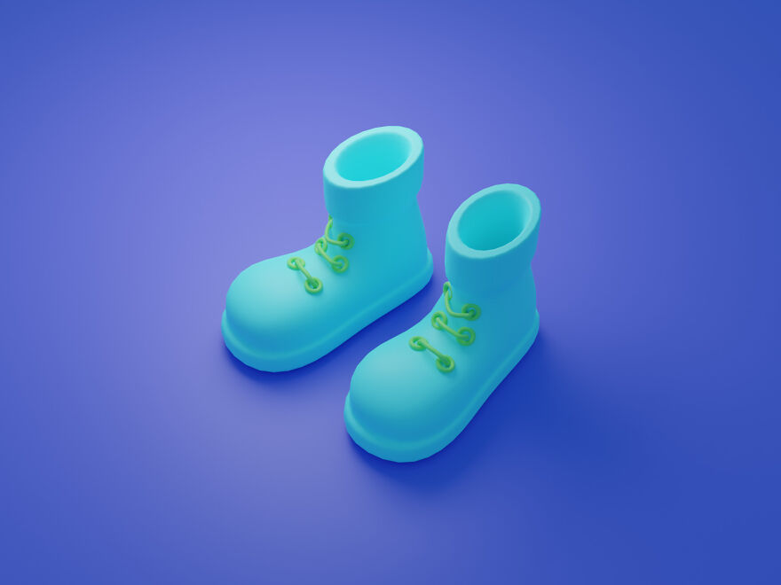 I Made Stylized Shoe In Blender