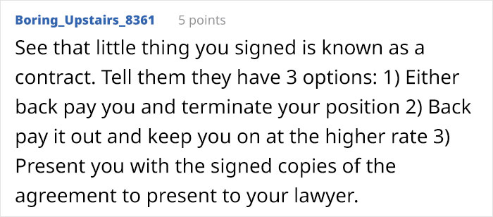 Person With Master&rsquo;s Degree Gets A Job Paying $20/Hr But When The Paycheck Comes And It&rsquo;s Only Half, The Employer Says The Agreement Has A Typo