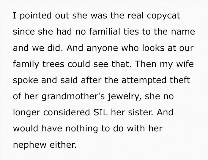 Sister-In-Law Steals Baby Name Out Of Spite, Regrets It After The Couple's Reaction