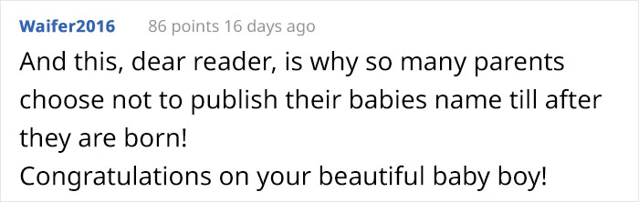 Sister-In-Law Steals Baby Name Out Of Spite, Regrets It After The Couple's Reaction