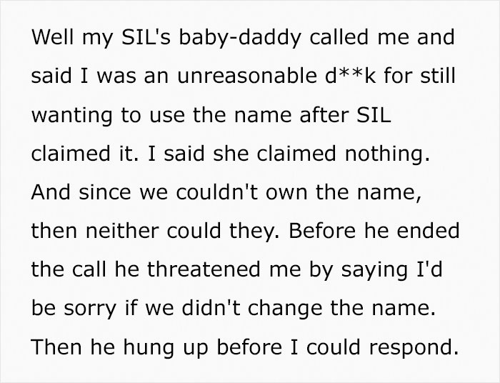 Sister-In-Law Steals Baby Name Out Of Spite, Regrets It After The Couple's Reaction