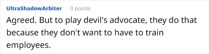 After A Person Brings Up How Unfair It Is To Require Years Of Experience For Starting Positions At A Company, Others Share What They Think