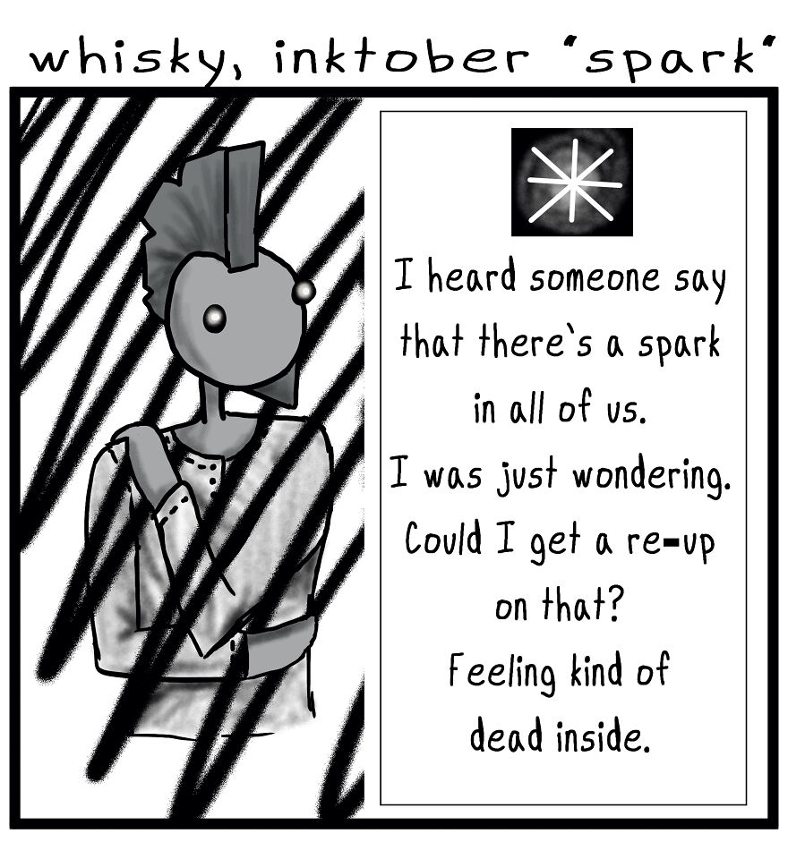 A Drawing Challenge Became A Portrait Of My Mental State.