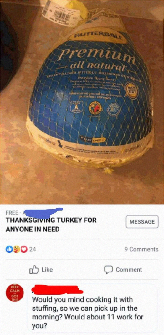 Trying To Take Advantage Of A Nice Person The Night Before Thanksgiving