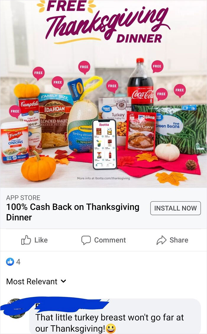 Free Thanksgiving Dinner? Not Enough!