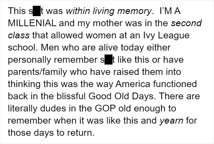 &ldquo;People Now Do Not Realize What It Was Like Then&rdquo;: Tumblr User Lists What Things Weren't Legal For Women In The 1960s