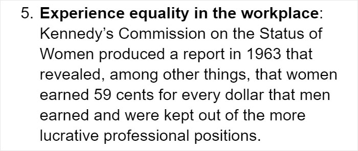 &ldquo;People Now Do Not Realize What It Was Like Then&rdquo;: Tumblr User Lists What Things Weren't Legal For Women In The 1960s