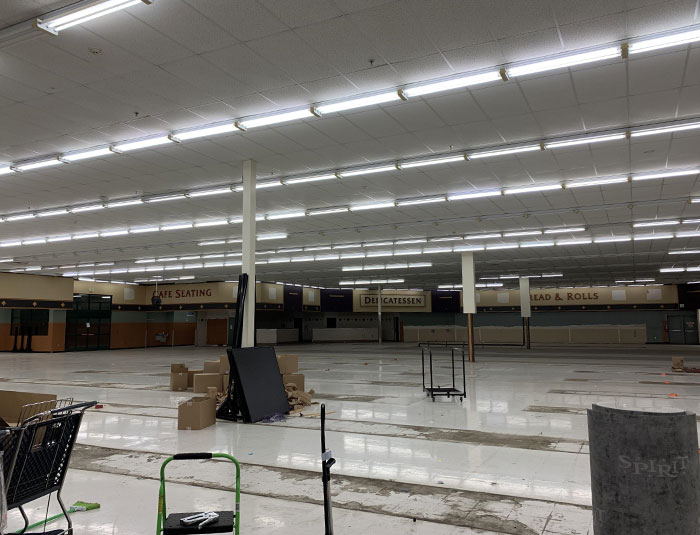 The Back Of A Spirit Halloween Location I Was At