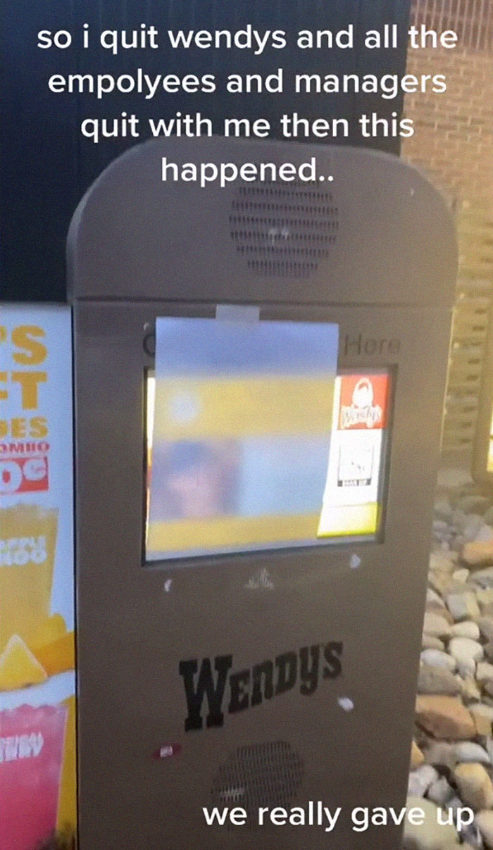 Guy Explains Why He And His Team Quit From Wendy's, Goes Viral On Twitter