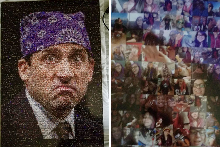 Boyfriend Gave Me This Poster Of Prison Mike Made Entirely Of Pictures Of Us
