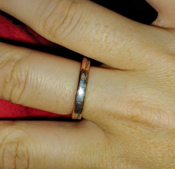 My Husband Made A Ring Out Of Parking Tokens From The Day Each Of Our Kids Were Born