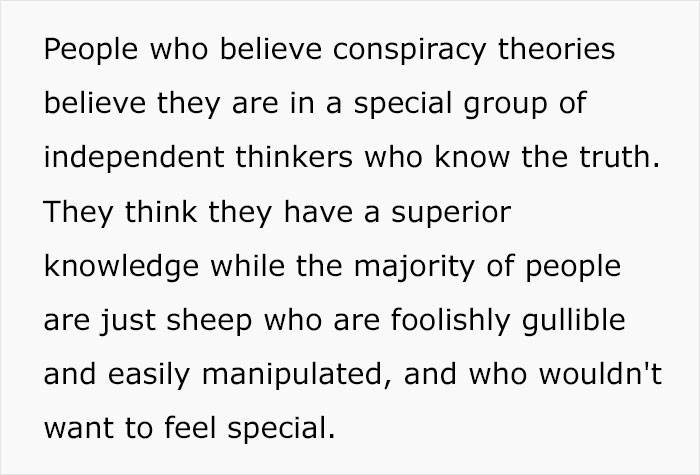 Psychology Educator Gives 4 Reasons Explaining Why People Fall For Conspiracy Theories