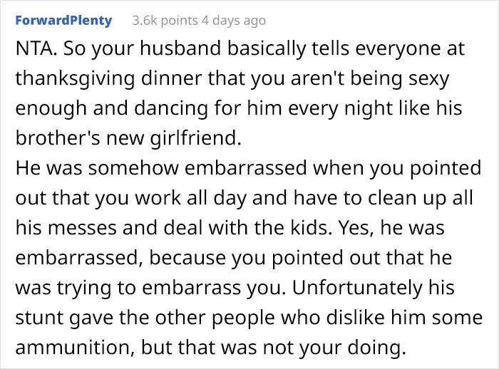 Man Asks His Wife Why She Doesn't Dance For Him Every Night After Work Like BIL's Girlfriend, Is Left Embarrassed When She Drops The Real Reason Man Asks His Wife Why She Doesn't Dance For Him Every Night After Work Like BIL's Girlfriend, Is Left Embarrassed When She Drops The Real Reason