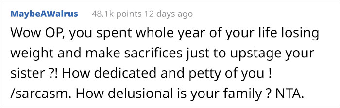 "I've Always Been The 'Fat Sister':" Woman Loses A Lot Of Weight Before Sister's Wedding, Bride Freaks Out