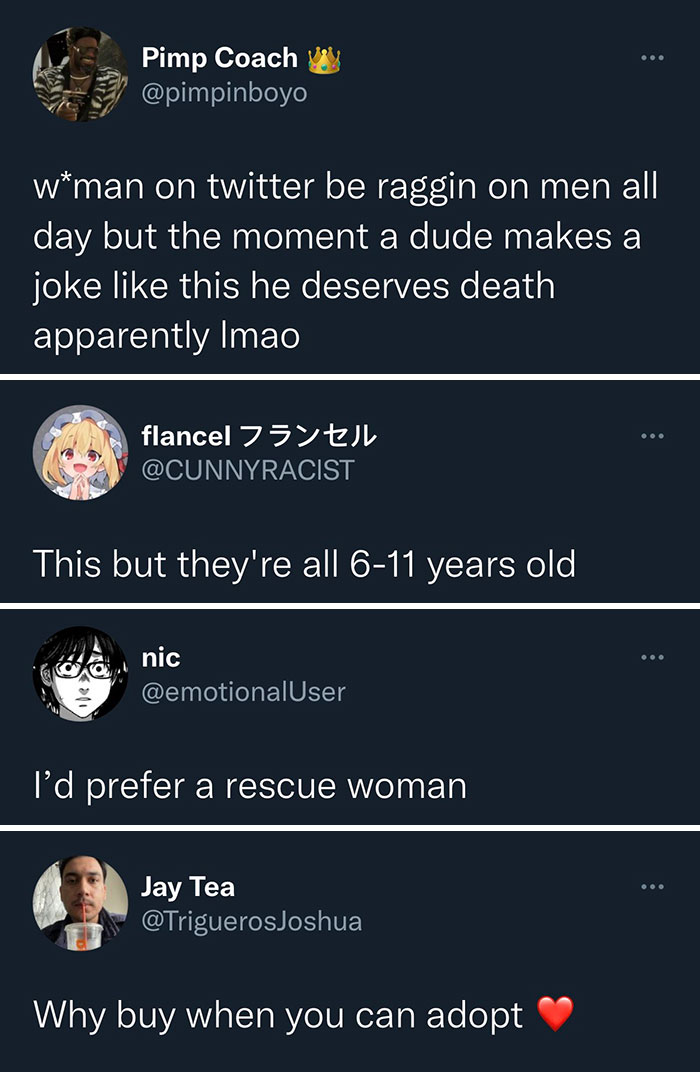 Woman Calls Out Toxic Men Who Pass Off Their Misogyny As 'Edgy' Jokes, Shows Horrific Screenshots