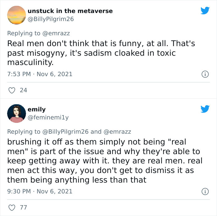 Woman Calls Out Toxic Men Who Pass Off Their Misogyny As 'Edgy' Jokes, Shows Horrific Screenshots