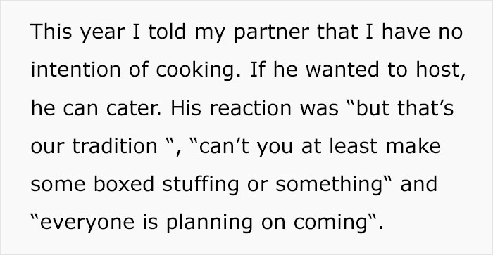 Woman Refuses To Single-Handedly Host Thanksgiving And Christmas For 20+ People For The 4th Year In A Row, Fianc&eacute; Gets Furious