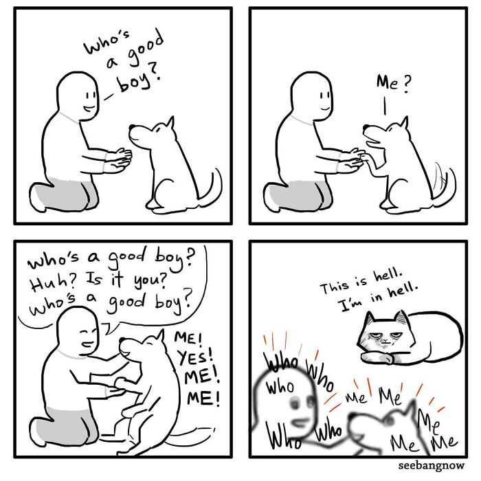 30 Comics That Show What Living With A Dog Is Really Like, By Xibang
