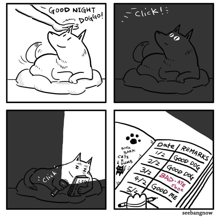 30 Comics That Show What Living With A Dog Is Really Like, By Xibang