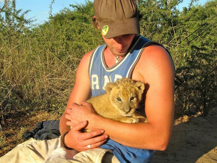 This Lioness Repays Her Caregiver Of 10 Years With Hugs And Cuddles