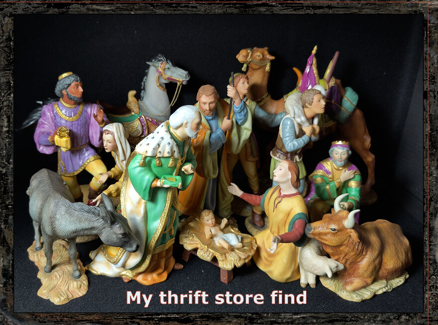 I Found Cute Old Nativity Figures At My Local Thrift Store I Found Cute Old Nativity Figures At My Local Thrift Store