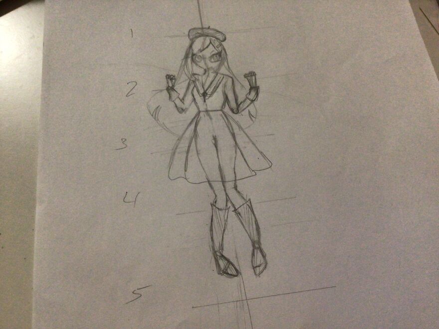 My Parisian Girl I Drew On Outschool