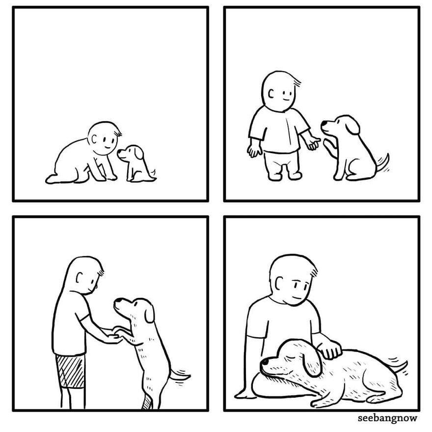 Illustrator Shows In Funny Comics What Dogs Really Think (30 Comics)