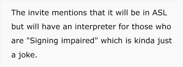 Unsupportive Mom Upset After Her Deaf Daughter Decides To Hold Her Wedding Ceremony In Sign Language