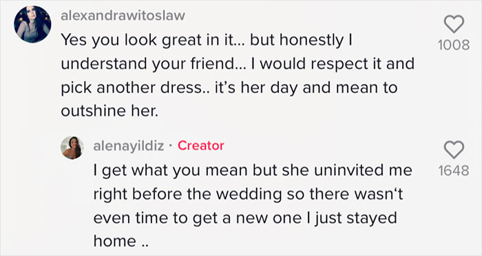Bride Picks Out Dress For Her Friend Who Rocks It So Much That She Gets Uninvited From The Wedding