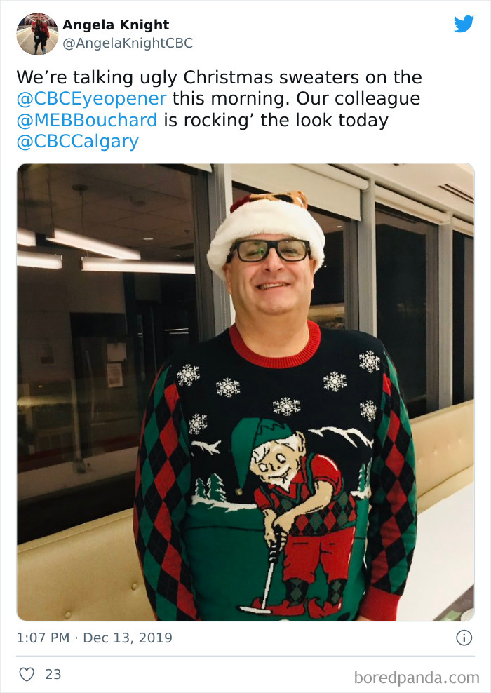 Ugly Christmas Sweaters On TV