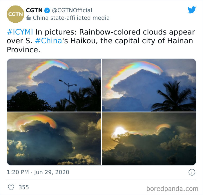 Rainbow-Colored Clouds