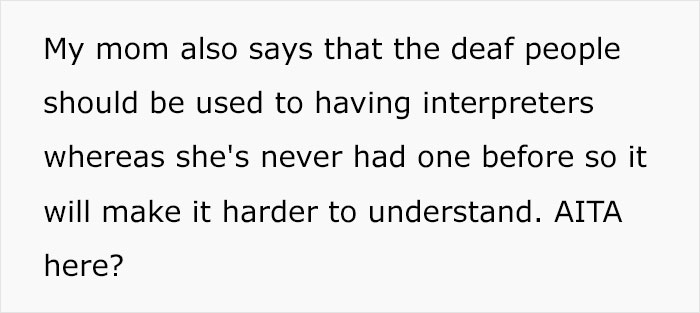 Unsupportive Mom Upset After Her Deaf Daughter Decides To Hold Her Wedding Ceremony In Sign Language