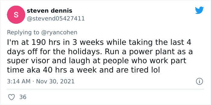 Man Tries To Laugh At People Who Feel Exhausted After 40h Workweek Because He Works Way More, Gets Laughed At Instead