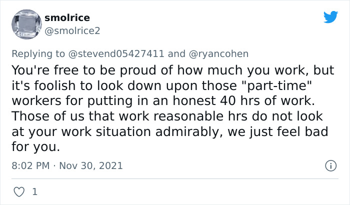 Man Tries To Laugh At People Who Feel Exhausted After 40h Workweek Because He Works Way More, Gets Laughed At Instead