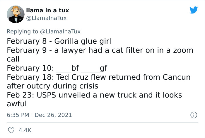 Twitter User Recaps 2021, Reminds Us Just How Crazy This Year Was