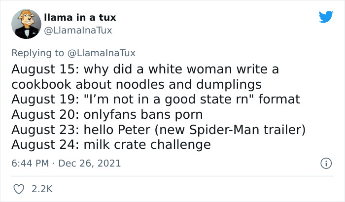 Twitter User Recaps 2021, Reminds Us Just How Crazy This Year Was