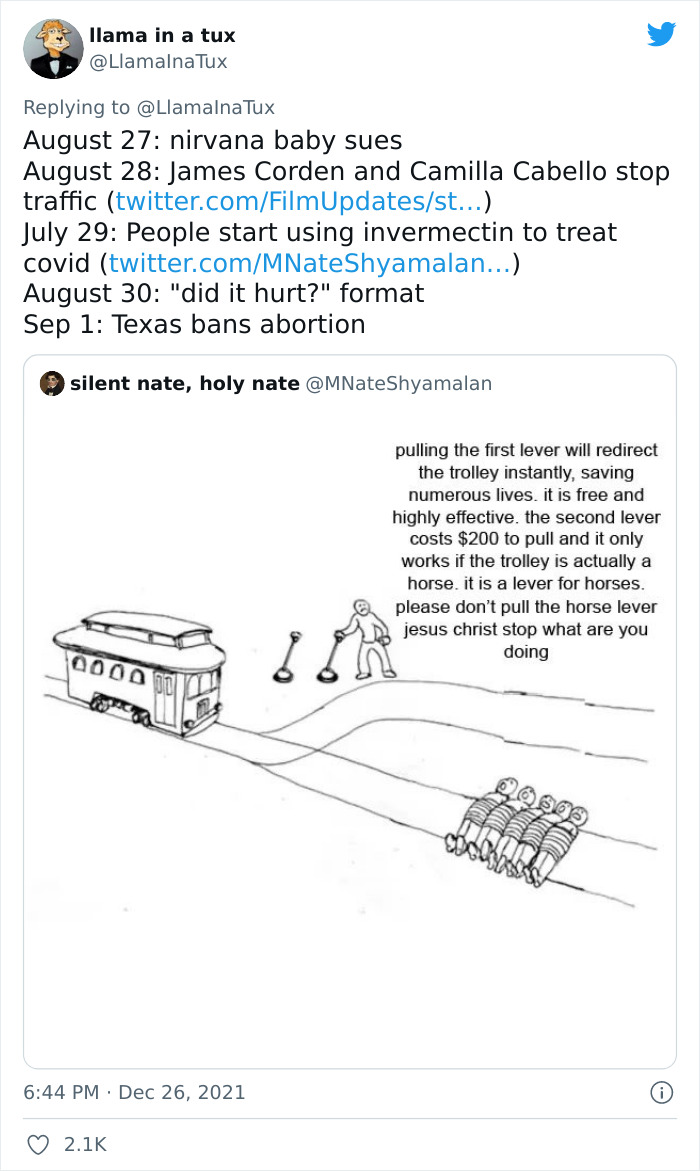 Twitter User Recaps 2021, Reminds Us Just How Crazy This Year Was